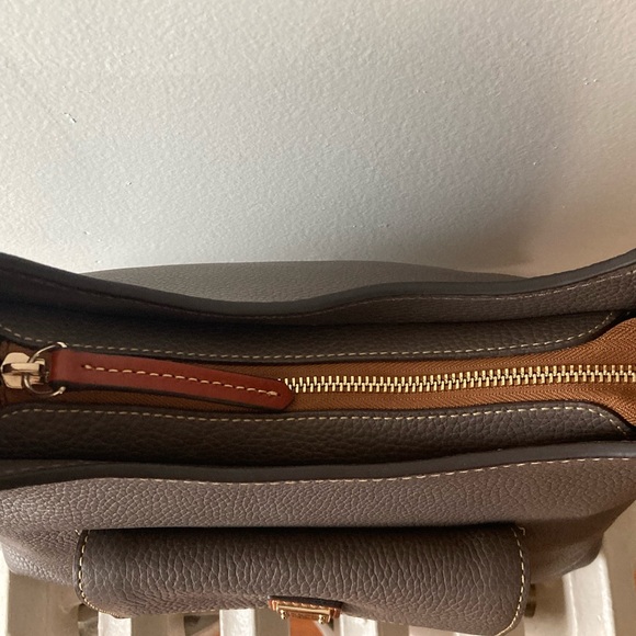 Dooney & Bourke Gray Leather Shoulder Bag - Picture 10 of 10